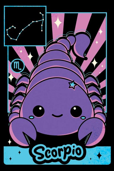 Scorpions: Kawaii Zodiac Sign Scorpio by Donnie Art