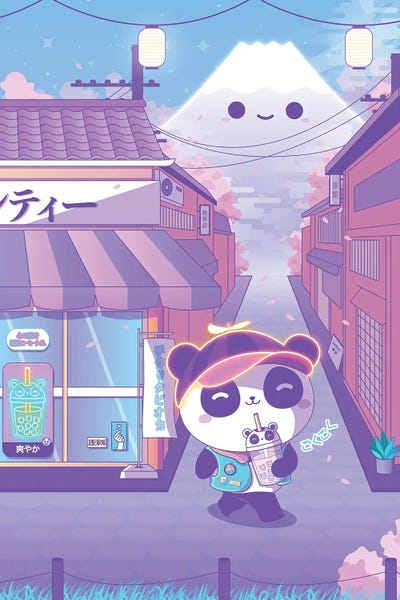 Pandas: Kawaii Scenery Serie III by Donnie Art