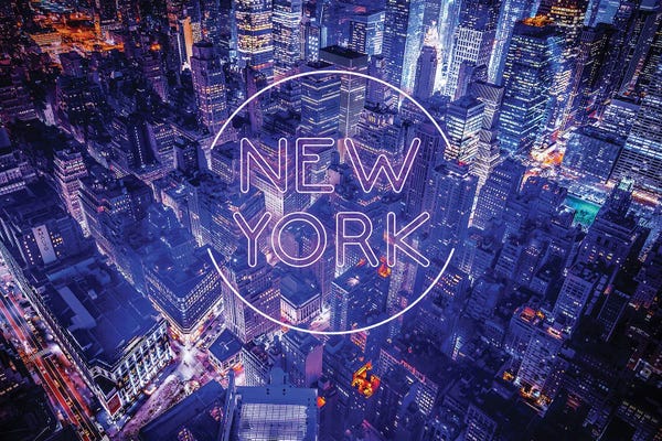 Neon: New York By Night by Donnie Art