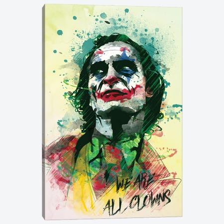 Smile In Watercolor Canvas Print #DNI36} by Donnie Art Art Print