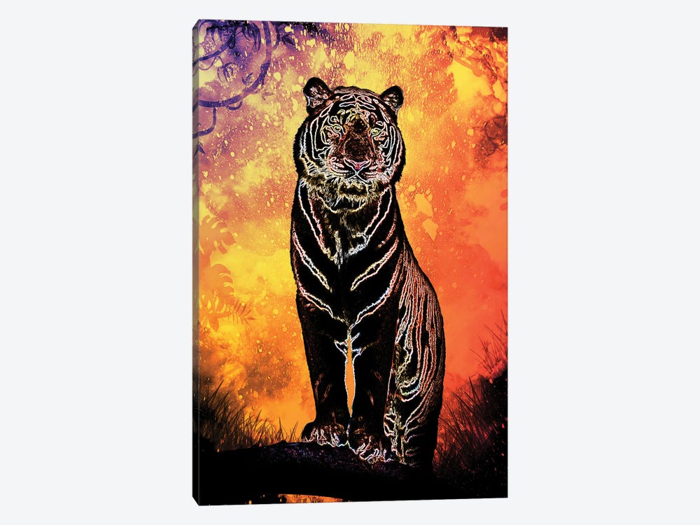 Soul Of The Tiger by Donnie Art 1-piece Canvas Wall Art