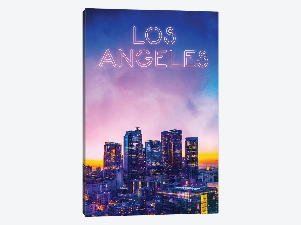 Sunset Time In LA by Donnie Art 1-piece Canvas Art