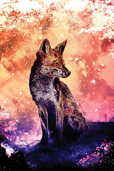Soul Of The Fox by Donnie Art metal wall art