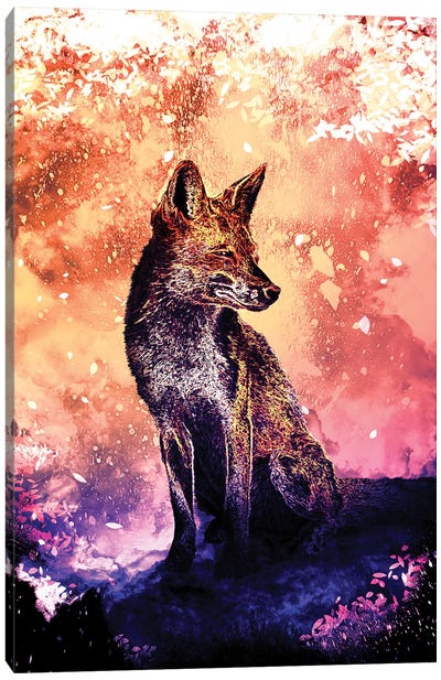 Soul Of The Fox Canvas Art Print - Donnie Art