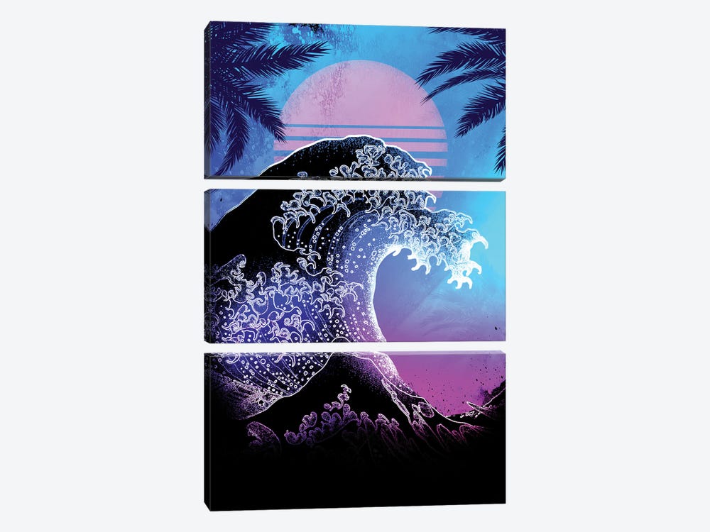 Soul Of The Great Retro Wave by Donnie Art 3-piece Art Print