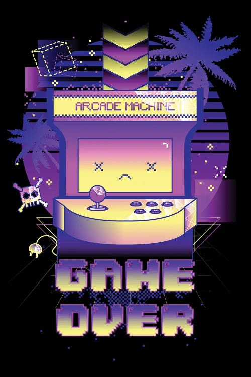Game Over by Donnie Art wall art