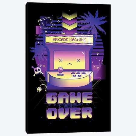 Game Over Canvas Print #DNI47} by Donnie Art Canvas Artwork