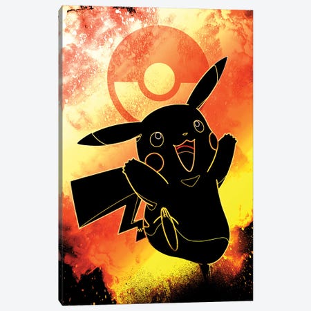 Soul Of The Thunder Fighter Canvas Print #DNI49} by Donnie Art Art Print