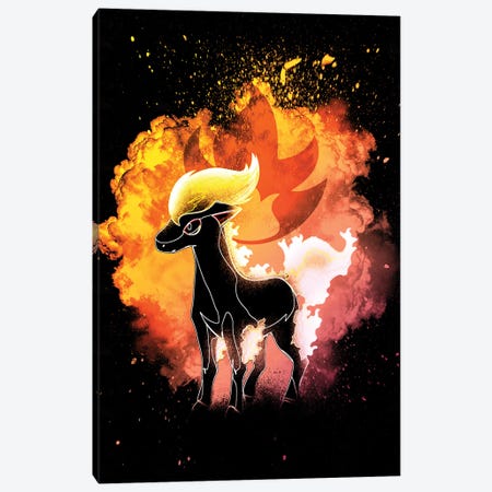 Soul Of The Fire Horse Canvas Print #DNI54} by Donnie Art Art Print