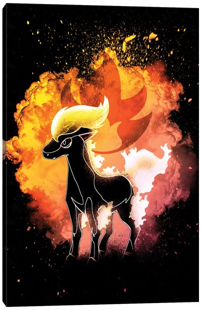 Soul Of The Fire Horse Canvas Art Print - Donnie Art