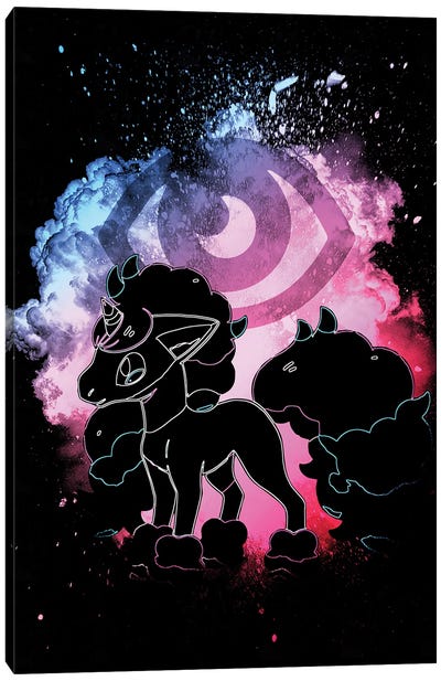 Soul Of The Psy Horse Canvas Art Print - Pokémon