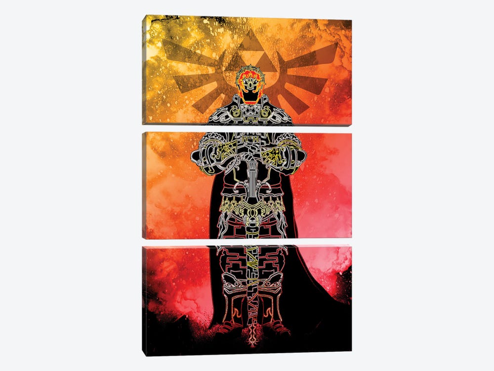Soul Of The Evil by Donnie Art 3-piece Canvas Artwork