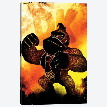 Soul Of The Gorilla Canvas Print #DNI65} by Donnie Art Canvas Wall Art