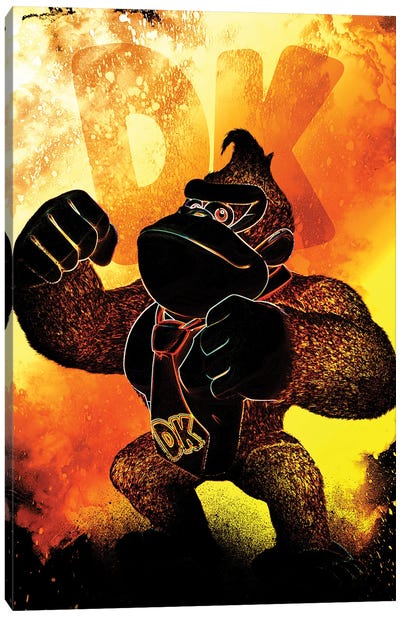 Soul Of The Gorilla Canvas Art Print - Donkey Kong
