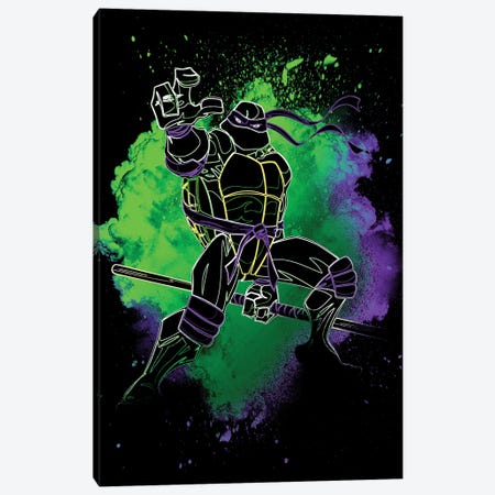 Soul Of The Purple Turtle Canvas Print #DNI67} by Donnie Art Canvas Art