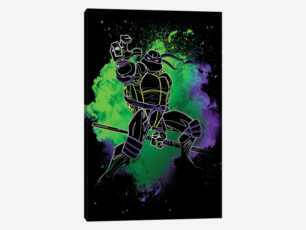 Soul Of The Purple Turtle by Donnie Art 1-piece Art Print