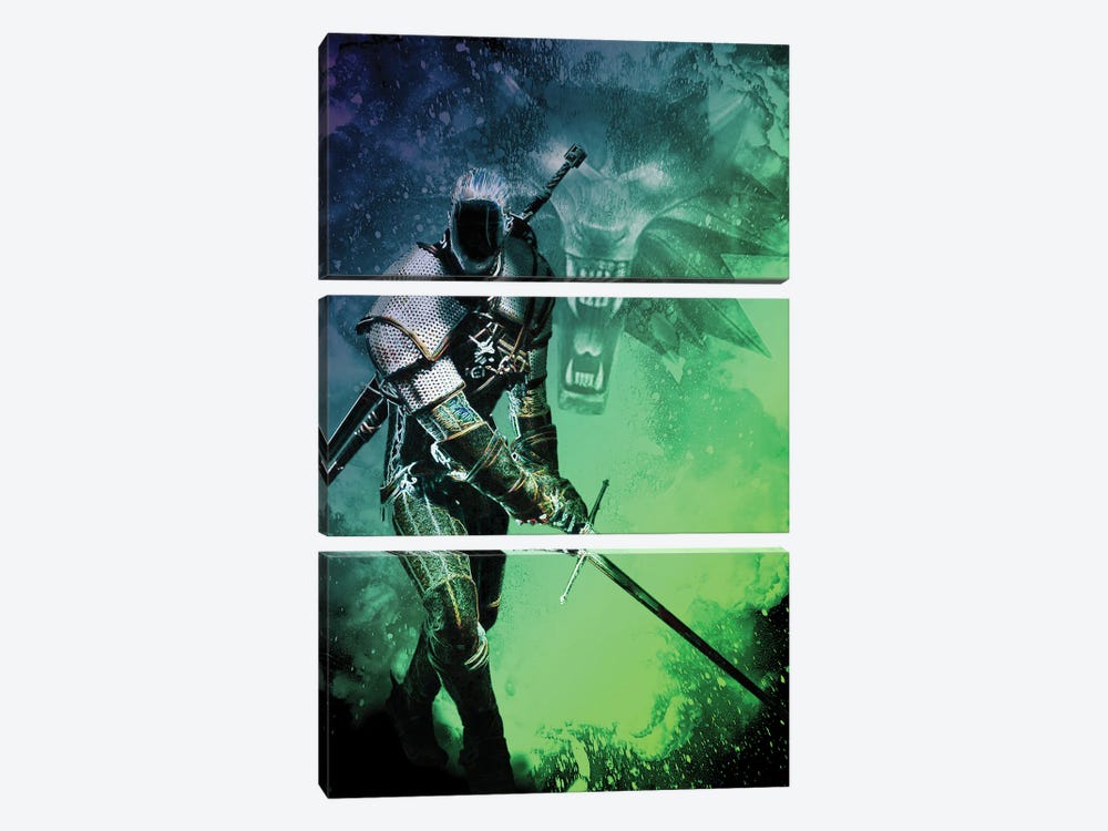 Soul Of The Sorcerer by Donnie Art 3-piece Canvas Print