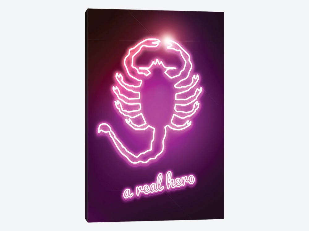 Neon Real Hero by Donnie Art 1-piece Canvas Wall Art