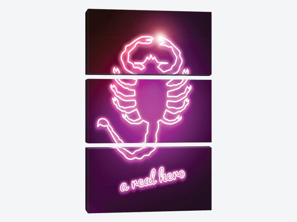 Neon Real Hero by Donnie Art 3-piece Canvas Art