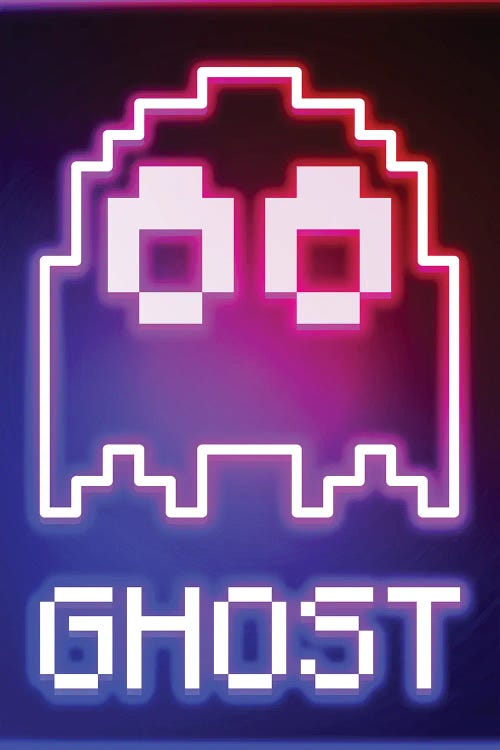 Neon Ghost by Donnie Art wall art