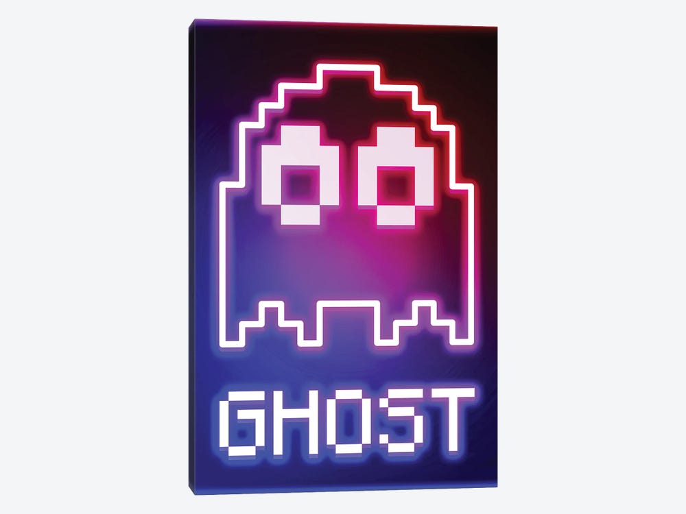 Neon Ghost by Donnie Art 1-piece Art Print