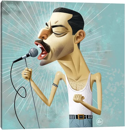 Rami Malek Canvas Art Print - Freddie Mercury