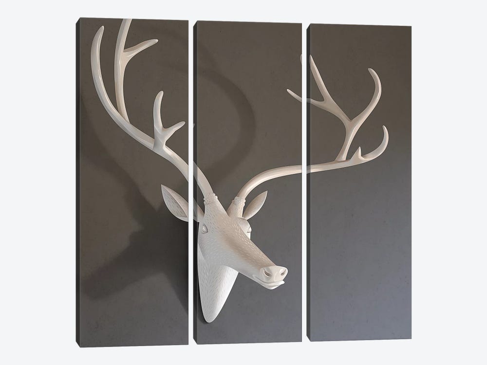 Still Life Deer by Dean MacAdam 3-piece Canvas Artwork