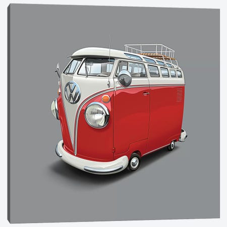 Volkswagen Van Canvas Print #DNM30} by Dean MacAdam Canvas Artwork