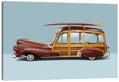 1948 Chevrolet Fleetmaster Canvas Art Print - Chevrolet