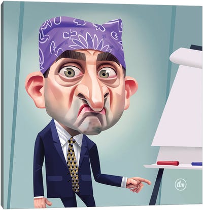 Prison Mike Canvas Art Print - Funky Art Finds
