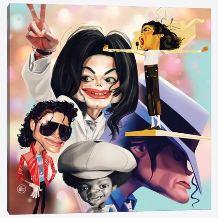Michael Jackson Canvas Print #DNM39} by Dean MacAdam Canvas Wall Art