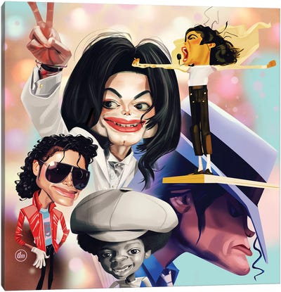 Michael Jackson Canvas Art Print - Dean MacAdam