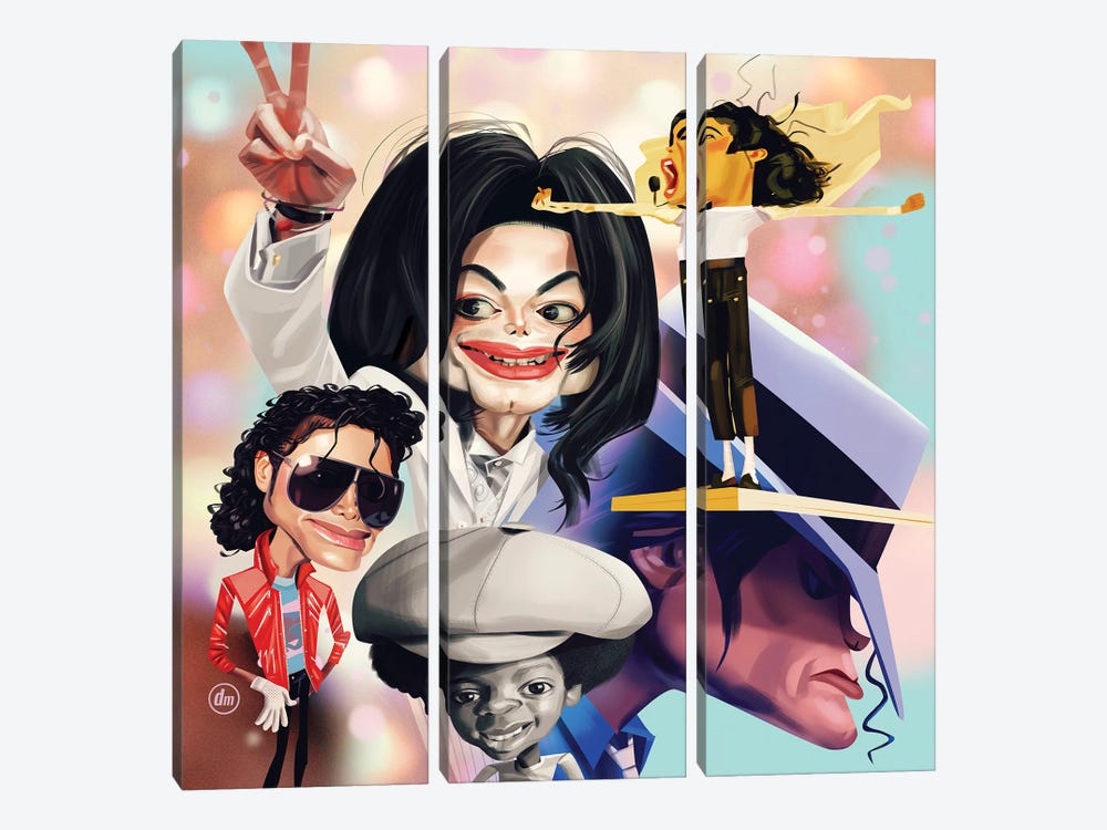 Michael Jackson by Dean MacAdam 3-piece Art Print
