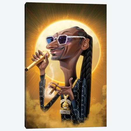 Snoop Dogg Canvas Print #DNM45} by Dean MacAdam Canvas Art