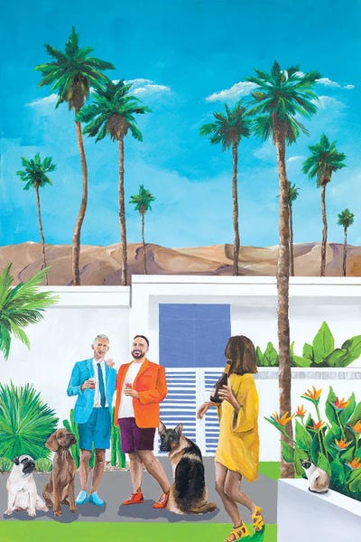 Mid-Century Modern Animals: Cocktail Hour by Dan Nelson