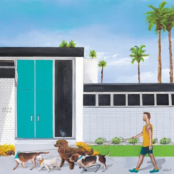 The Modern Man's Best Friend: Dog Walker by Dan Nelson