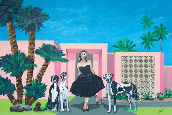 Party Animals: Georgia In Her Little Black Dress by Dan Nelson