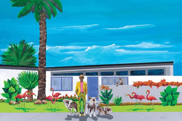 Palm Springs: Pink Flamingos by Dan Nelson