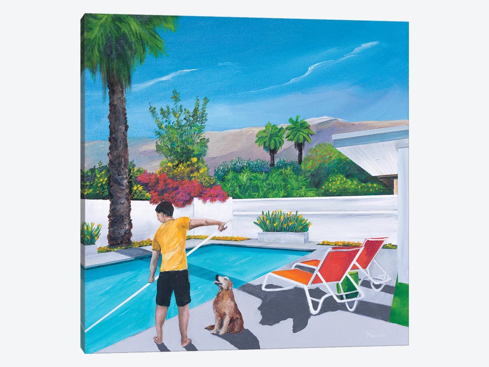 Pool Boy by Dan Nelson 1-piece Canvas Art