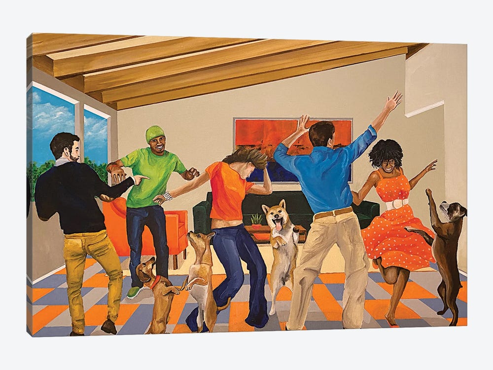 Dance Party by Dan Nelson 1-piece Canvas Wall Art