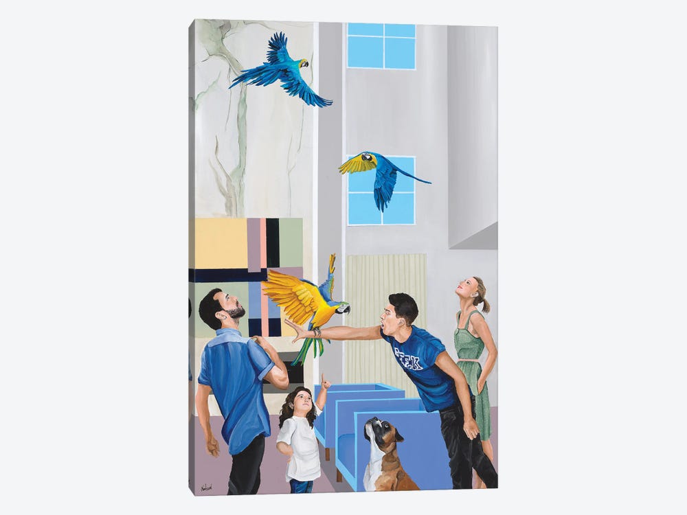 Who Let The Birds Out by Dan Nelson 1-piece Canvas Print