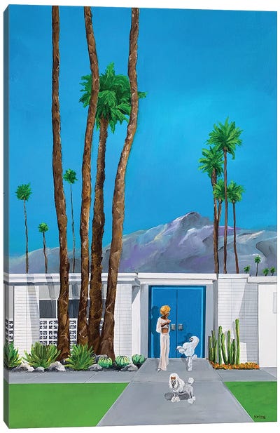 Vivian And The Girls Canvas Art Print - Palm Springs Art