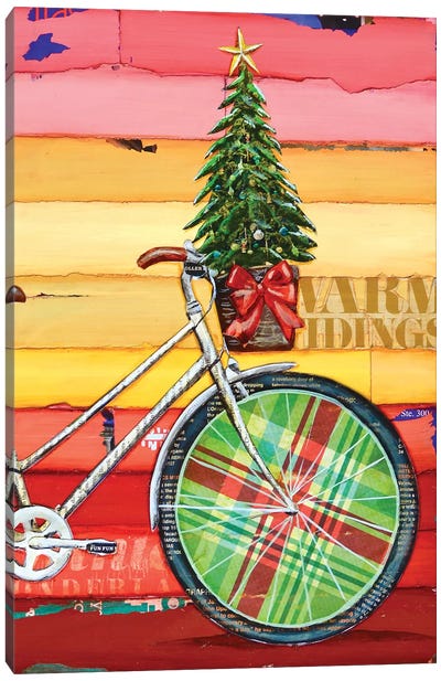 Go Christmas Tree Canvas Art Print - Danny Phillips