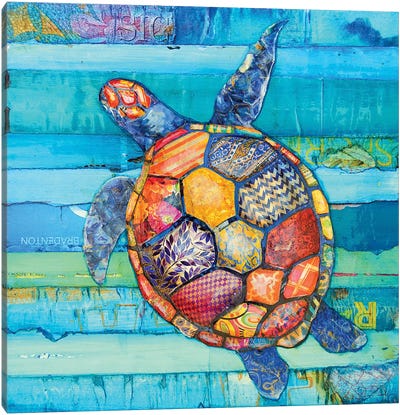 Honu Canvas Art Print - Turtle Art