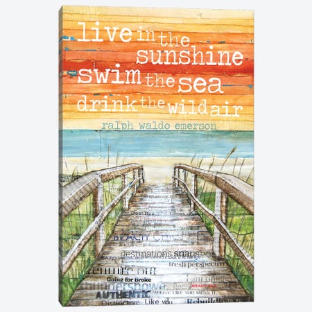 Live N The Sunshine Canvas Print #DNP34} by Danny Phillips Canvas Art