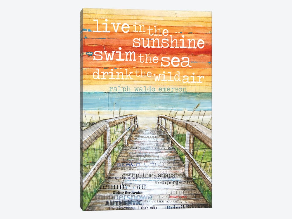 Live N The Sunshine by Danny Phillips 1-piece Canvas Wall Art
