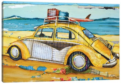 Love Buggy Canvas Art Print - Surfing Art