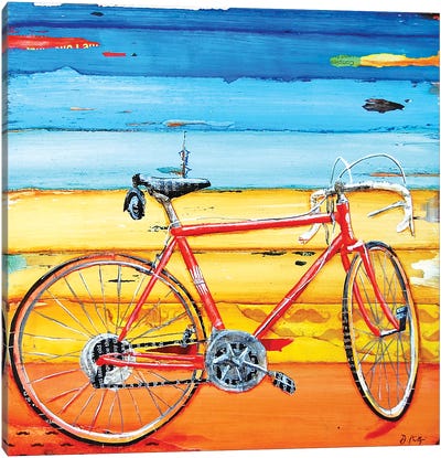 Million Miles Canvas Art Print - Bicycle Art