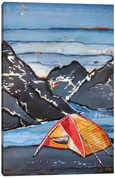 Moonlight Sonata Canvas Art Print - Camping Art