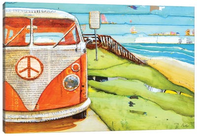 Orange Crush Canvas Art Print - Volkswagen